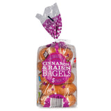 Cinnamon and raisin bagels 5 pack - British product