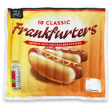 Classic frankfurters 10 pack pork sausages, UK version