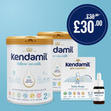 Kendamil saver bundle with Follow-On Milk and baby drops - British product