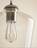 Claudia pendant light clear glass shade, imported from the UK