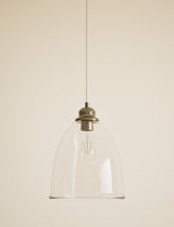 M&S Clear Glass Bell Shape Pendant Light- Buy online at McGrocer