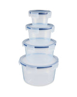 aldi Clip & Close 4-Piece Round Food Storage Container Set- Buy online at McGrocer