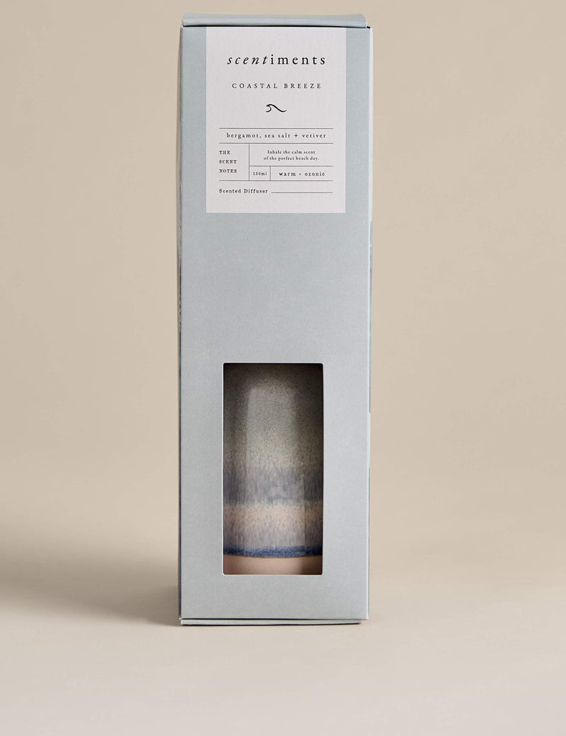Scentiments Coastal Breeze reed diffuser 150ml - British product