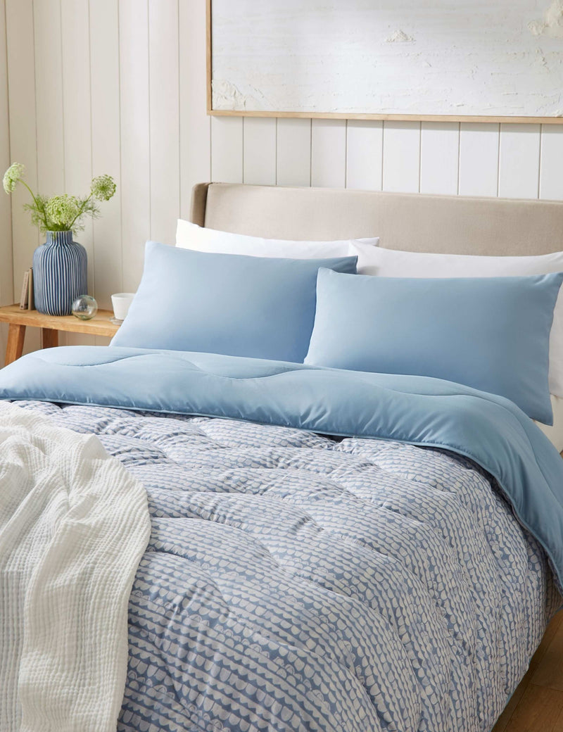 Night Lark coverless duvet and pillowcase set, imported from the UK