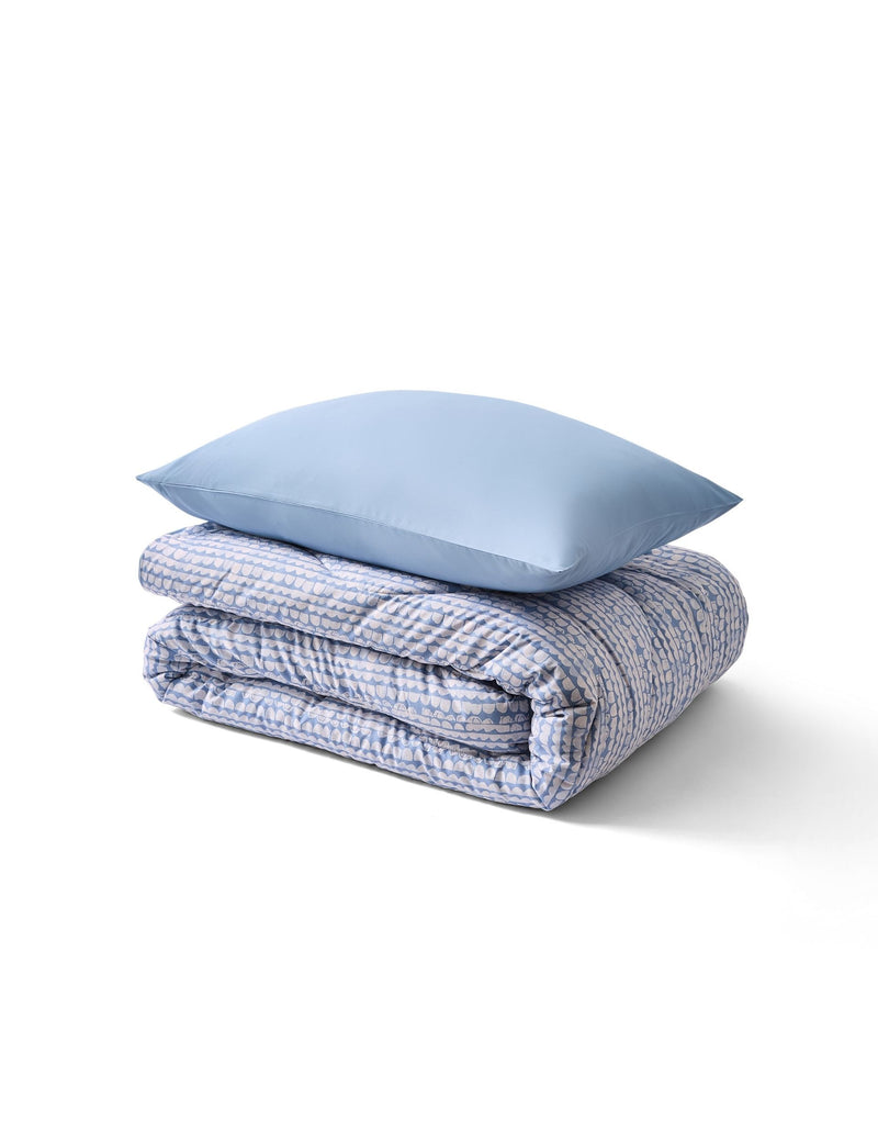 Night Lark coverless duvet and pillowcase set, imported from the UK