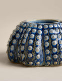 Coastal shell tealight holder ceramic 10cm wide, UK version