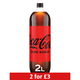 Coca-Cola Zero Sugar soft drink 2L, UK version