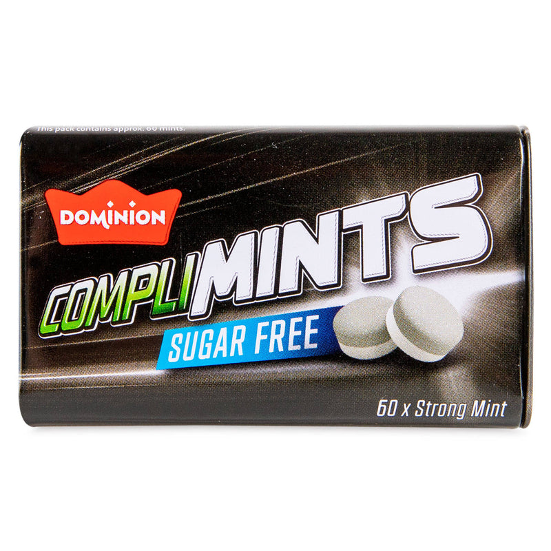 Complimints sugar free strong mints in a pack, UK version