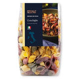 Italian Conchiglie five colour pasta - British product