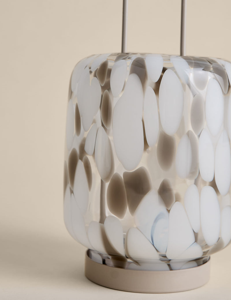 Confetti glass lantern 35.5 cm, imported from the UK