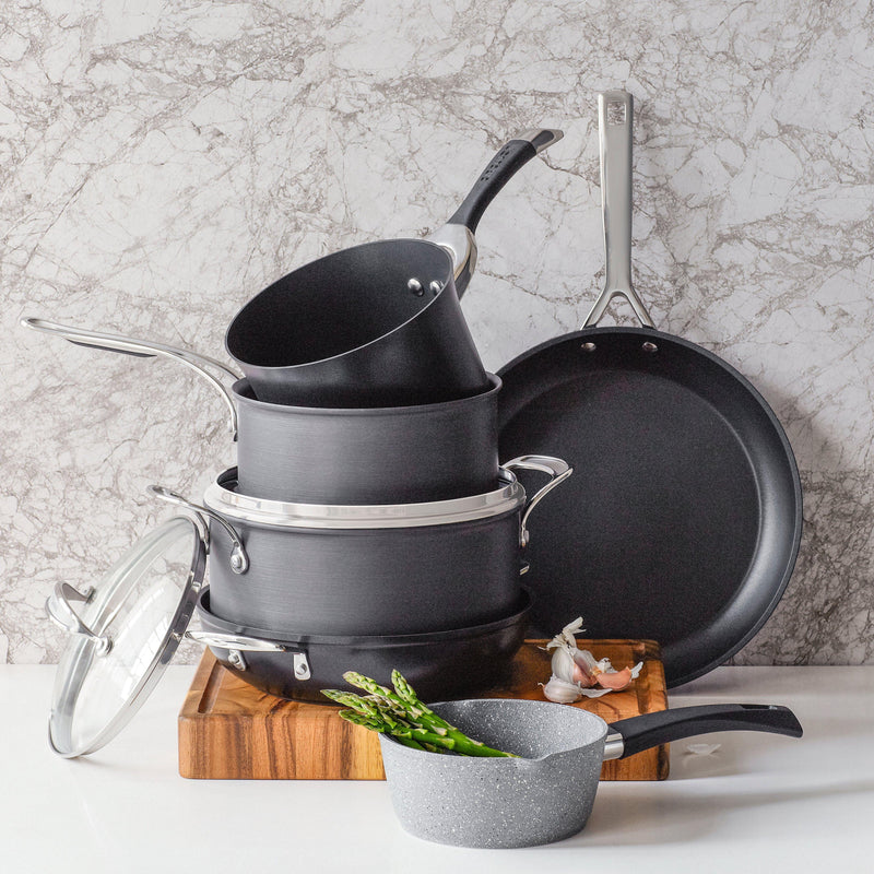 Eaziglide Neverstick2 Aluminium Non-Stick Milk Pan 16cm - British product