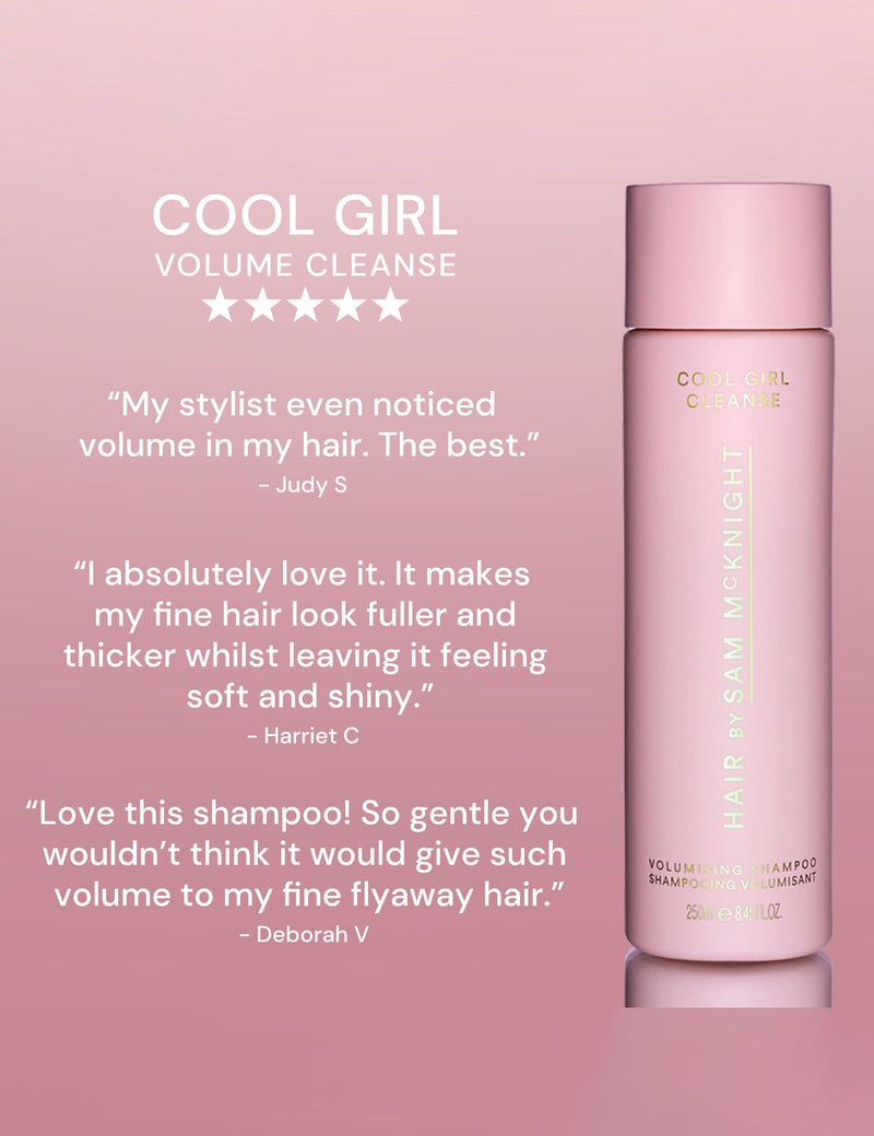 Hair by Sam McKnight Cool Girl Volume Shampoo, imported from the UK