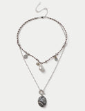 M&S cord multirow necklace (British brand)