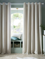 M&S Laura Ashley Cornish Chenille Striped Eyelet Curtains- Buy online at McGrocer