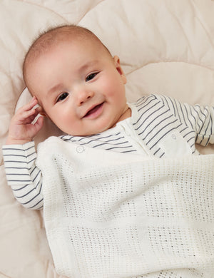 Cotton Blend Cellular Blanket Nursery Blanket