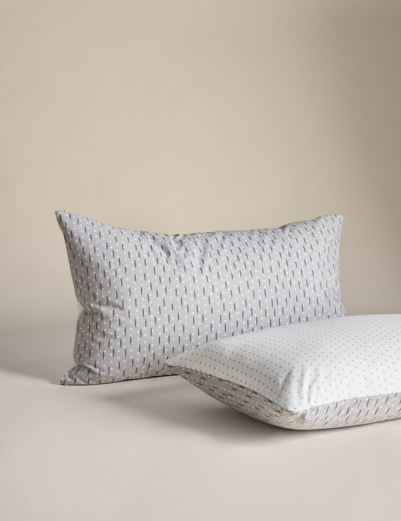 Cotton blend geometric bedding set, UK version