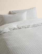 M&S Cotton Blend Geometric Tile Bedding Set- Buy online at McGrocer