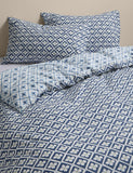 Cotton Blend Geometric Tile Bedding Set