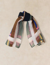M&S White Stuff Cotton Blend Printed Square Scarf- Buy online at McGrocer