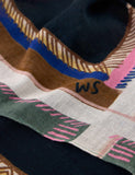 White Stuff square printed cotton blend scarf - British product