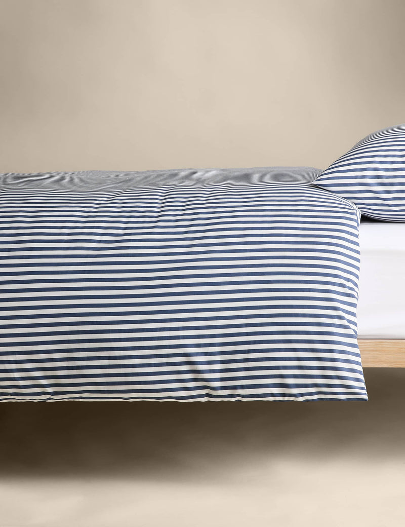 Cotton blend striped bedding set - British product
