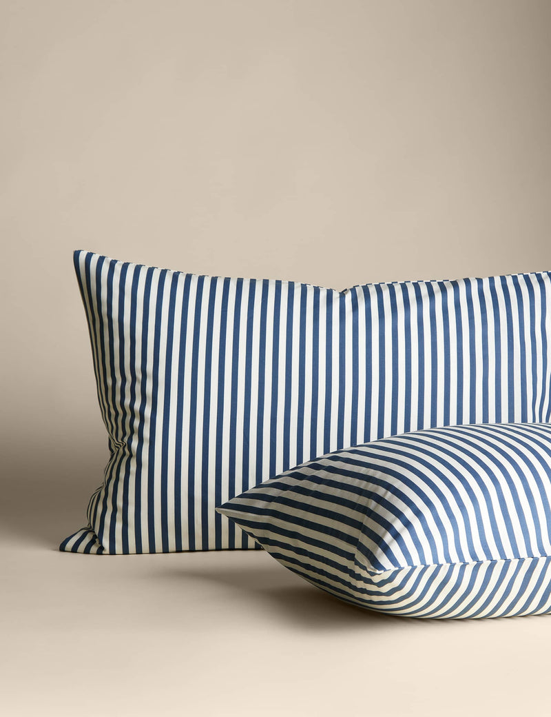 Cotton Blend Striped Bedding Set