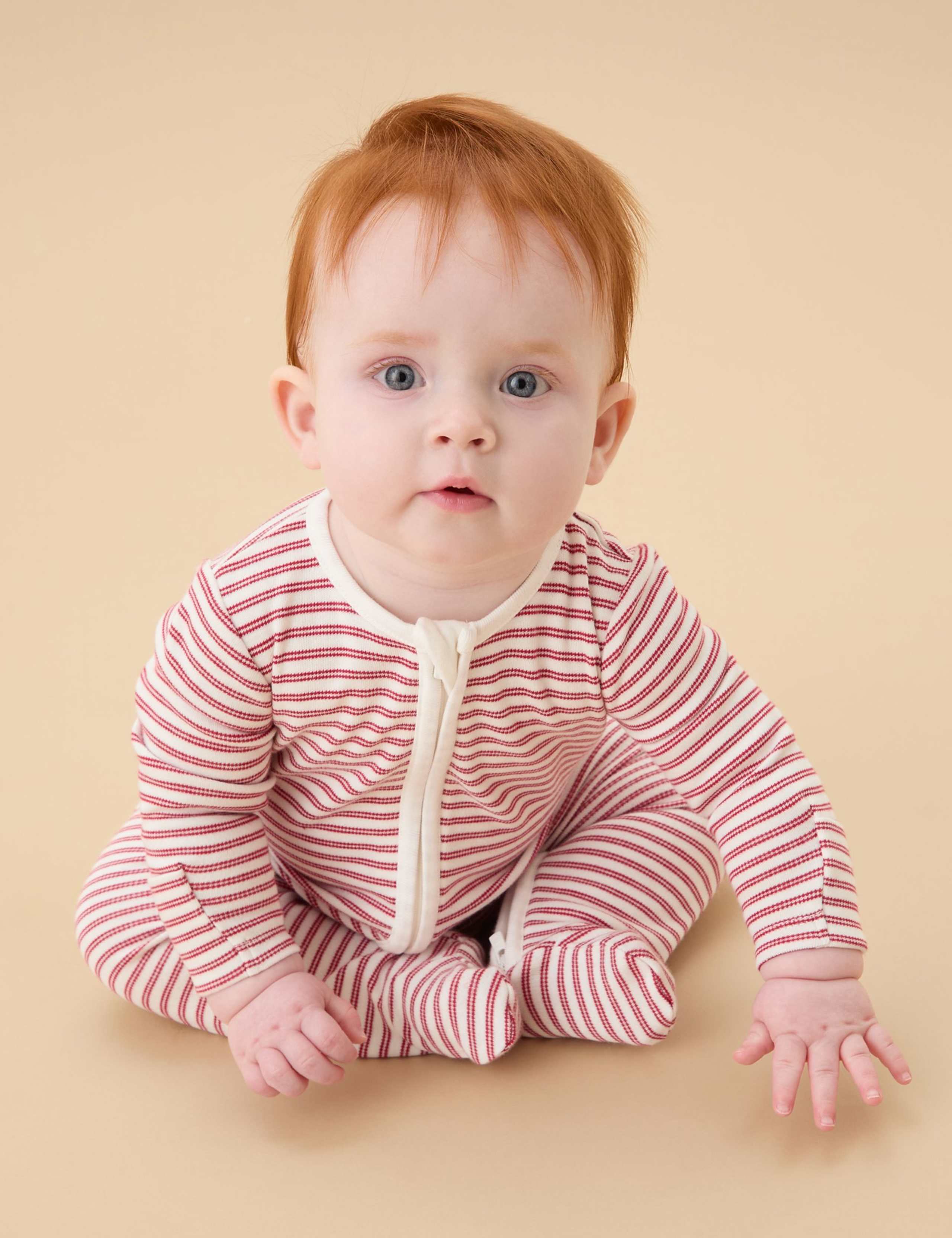 Cotton Blend Zip Sleepsuit (0-24 Mths)