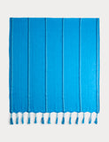 M&S cotton linen striped tassel scarf (British brand)