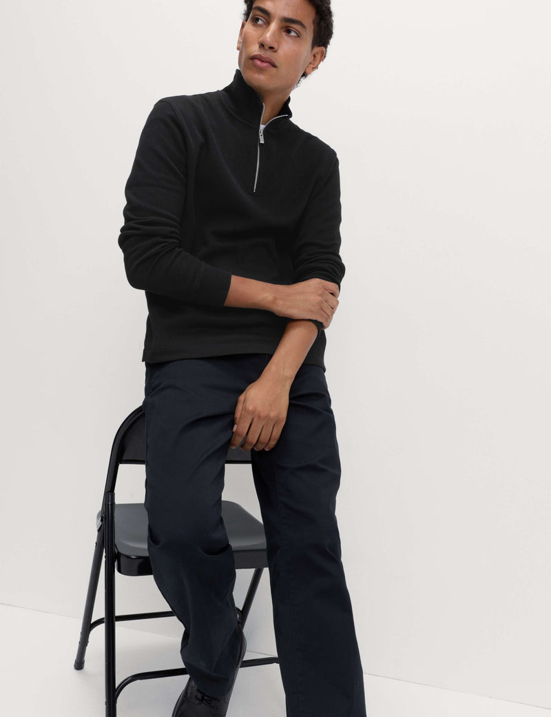 M&S Collection cotton rich half zip sweatshirt - British product