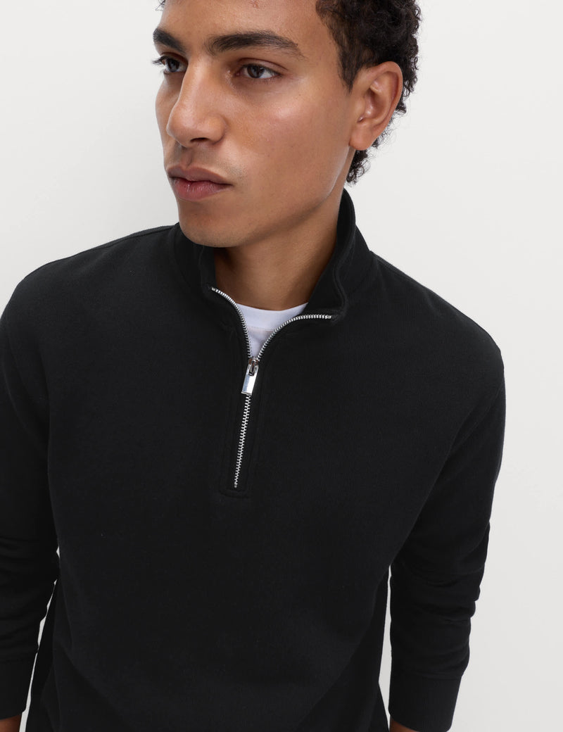 M&S Collection cotton rich half zip sweatshirt - British product