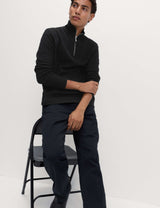 M&S M&S Collection Cotton Rich Double Knit Half Zip Sweatshirt- Buy online at McGrocer