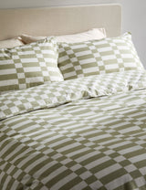 M&S Cotton Rich Geometric Bedding Set- Buy online at McGrocer
