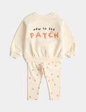 Cotton rich Halloween pumpkin sweat set 0-3 years - British product