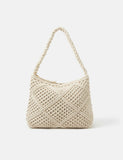 Accessorize macramé shoulder bag cotton rich - British product