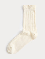 M&S M&S Cotton Rich Pelerine Crew Socks- Buy online at McGrocer
