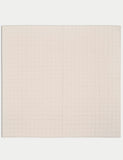 Cotton rich quilted throw with linen blend - British product