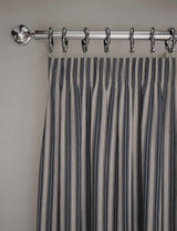M&S Cotton Rich Striped Pencil Pleat Curtains- Buy online at McGrocer