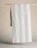 Cotton rich striped table runner - British product