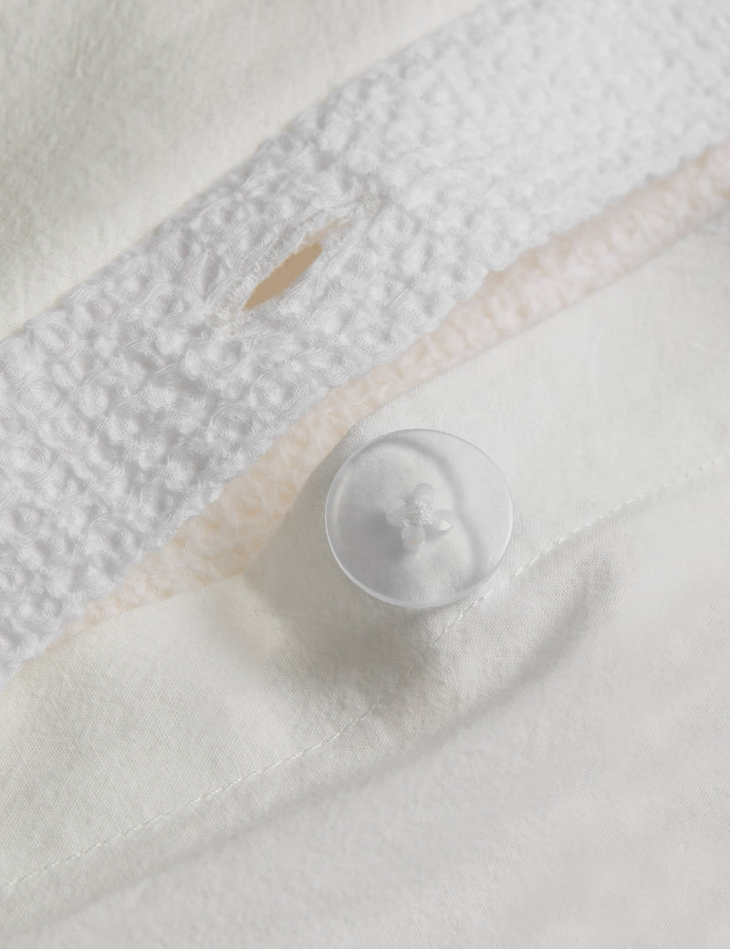 Cotton rich waffle bedding set - British product