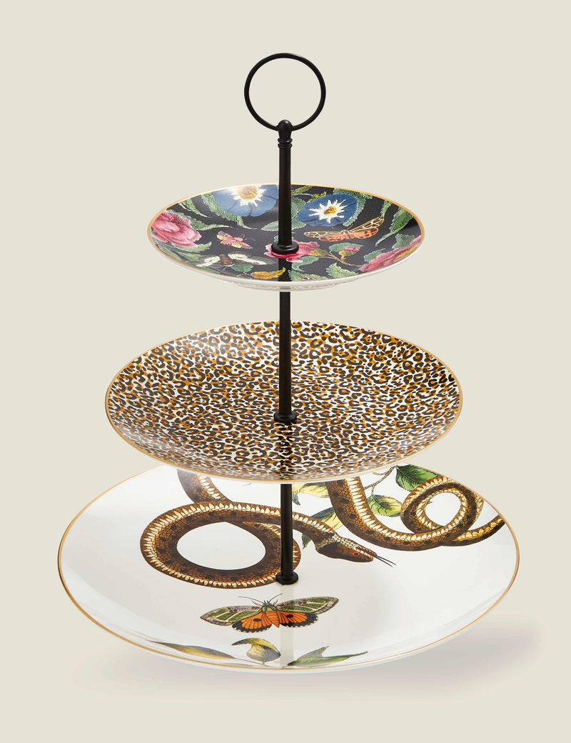 Spode Creatures of Curiosity three-tier cake stand - British product