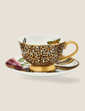 Spode fine china cup and saucer with leopard and snake prints 200ml - British product