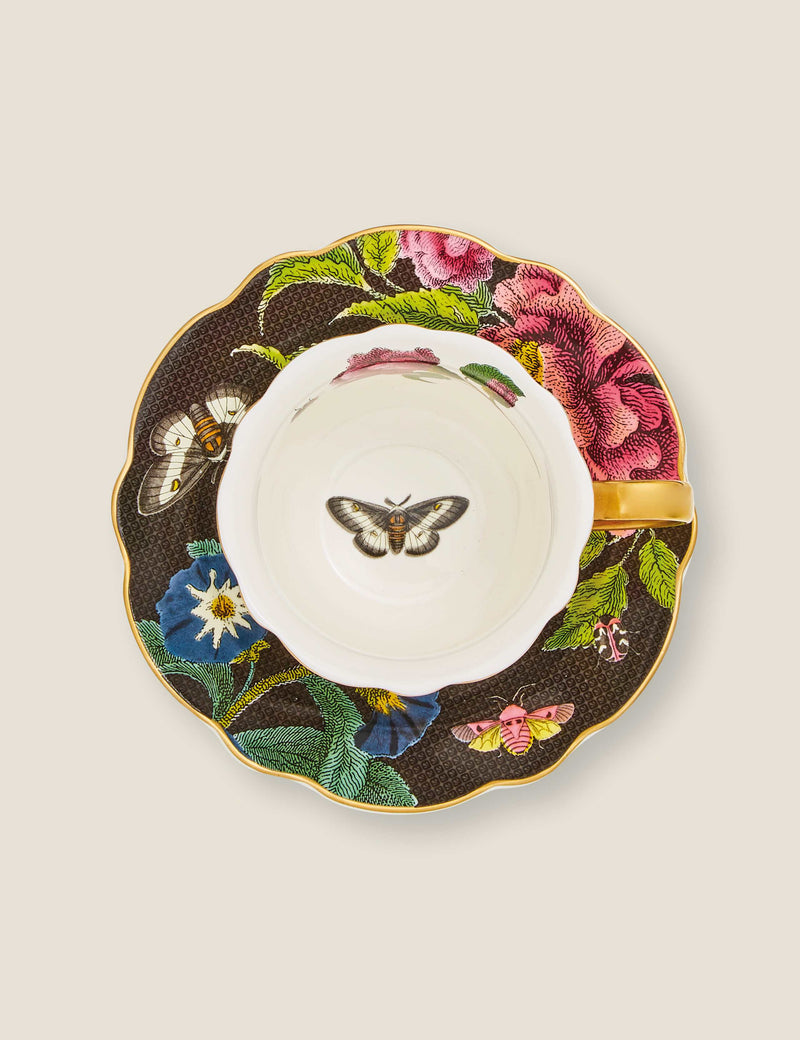 Spode Dark cup and saucer set 250ml - British product