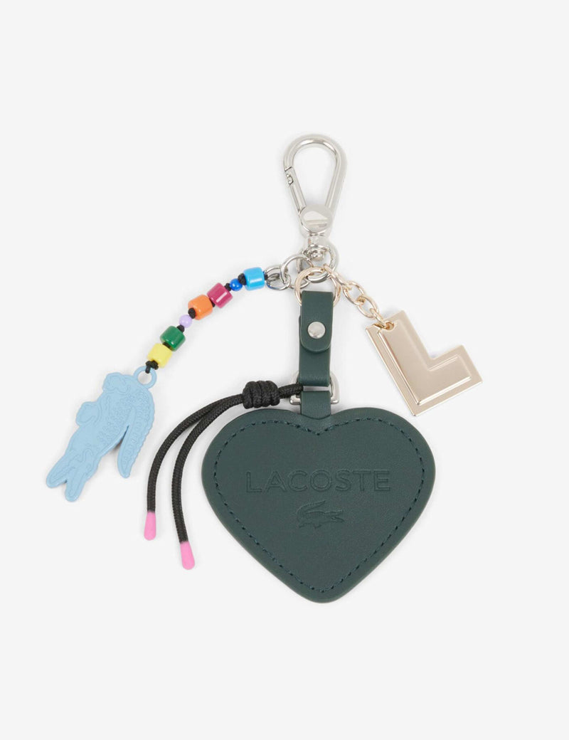 Lacoste small heart L charms keyring (British brand)