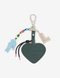 Lacoste small heart L charms keyring (British brand)