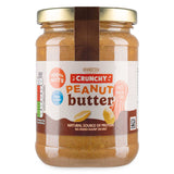 Crunchy 100% peanut butter made with roasted peanuts, UK version