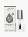 Leighton Denny Crystal Finish Top Coat 13.5ml, imported from the UK