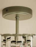 Crystal glass flush ceiling light 35cm, imported from the UK