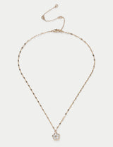 M&S Cubic Zirconia Flower Necklace- Buy online at McGrocer