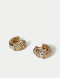 Autograph cubic zirconia wrap hoop earrings 15mm (British brand)