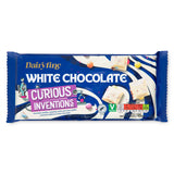 Curious Inventions white chocolate with popping candy and cherry jelly, UK version
